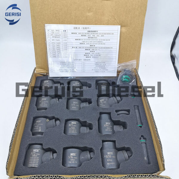 T008 Adaptadores Inyector Diesel 12pcs Clamp Corto