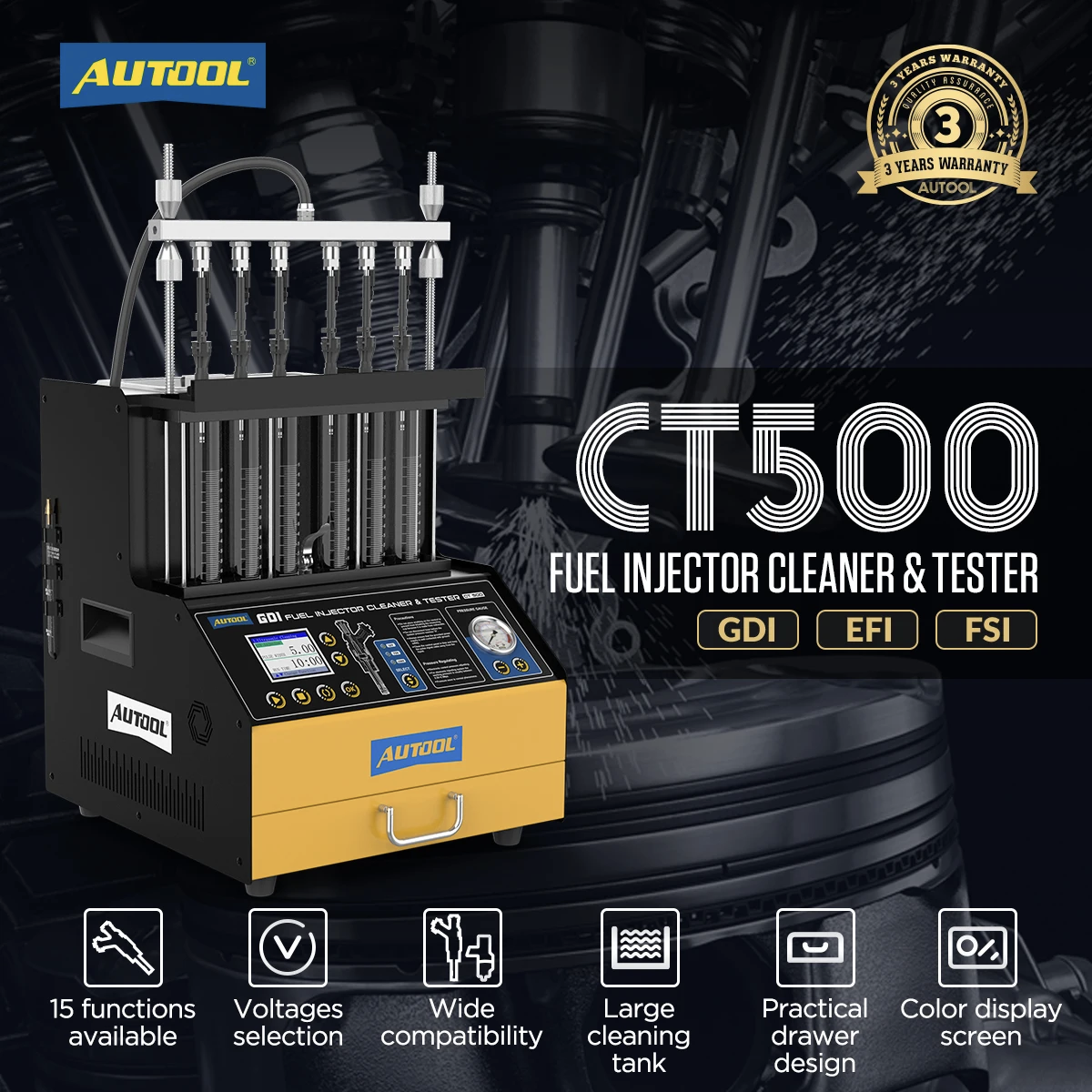 CT500 Limpiador Prueba Inyectores GDI Camiones
