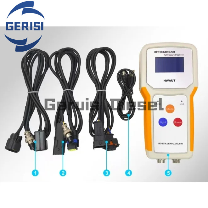 RPD200 Tester Diesel Rail 6-Pin Herramientas Dual Rail