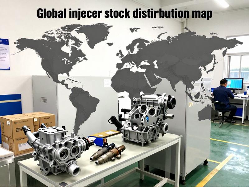 Global injector stock distribution map