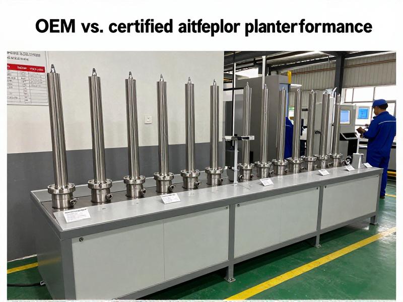Comparison chart of OEM vs. certified aftermarket plunger performance